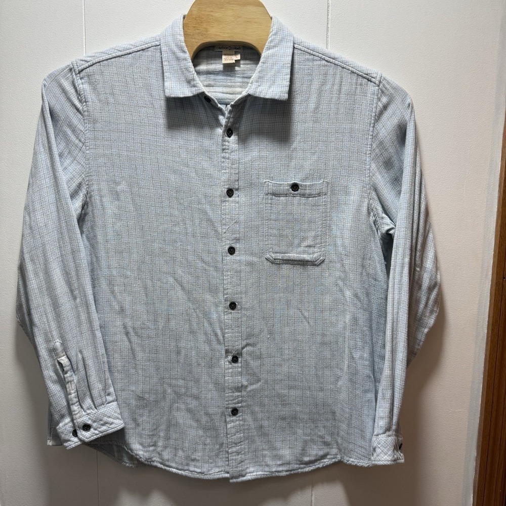 Carbon‎ 2 Cobalt Long Sleeve Button Up Shirt  Green Mens Size Large
